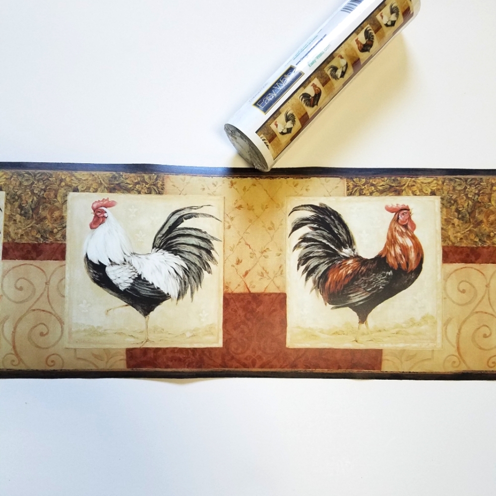 Wallpaper Border Rooster Chicken Rise & Shine